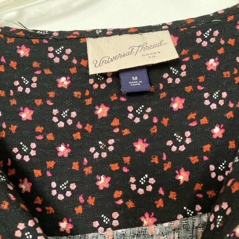 Universal Thread peplum tie neck blouse - Picture 2 of 5